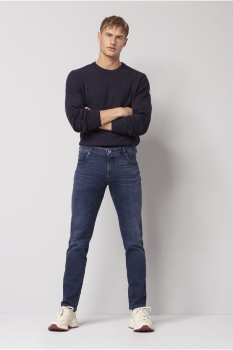 udbytte fugtighed Forskelsbehandling Stretch jeans – shop a variety of fits online | MEYER Hosen